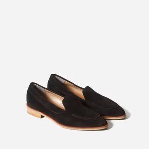 Everlane Modern Loafer in Black Suede, Size 9